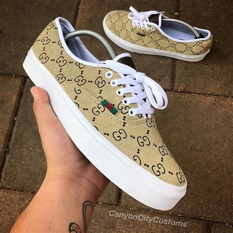 custom vans low top gucci